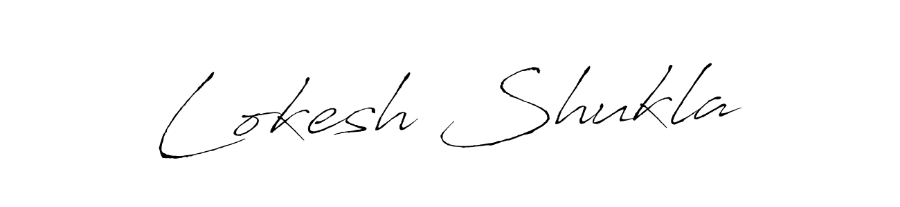 The best way (Antro_Vectra) to make a short signature is to pick only two or three words in your name. The name Lokesh Shukla include a total of six letters. For converting this name. Lokesh Shukla signature style 6 images and pictures png