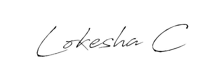 The best way (Antro_Vectra) to make a short signature is to pick only two or three words in your name. The name Lokesha C include a total of six letters. For converting this name. Lokesha C signature style 6 images and pictures png