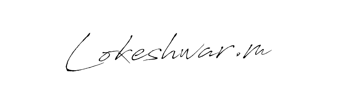 Once you've used our free online signature maker to create your best signature Antro_Vectra style, it's time to enjoy all of the benefits that Lokeshwar.m name signing documents. Lokeshwar.m signature style 6 images and pictures png