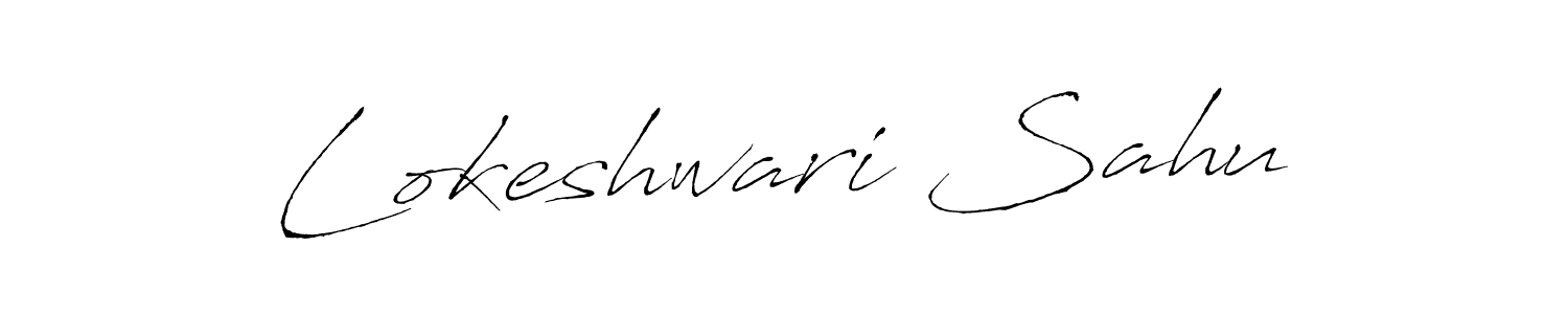 Also we have Lokeshwari Sahu name is the best signature style. Create professional handwritten signature collection using Antro_Vectra autograph style. Lokeshwari Sahu signature style 6 images and pictures png