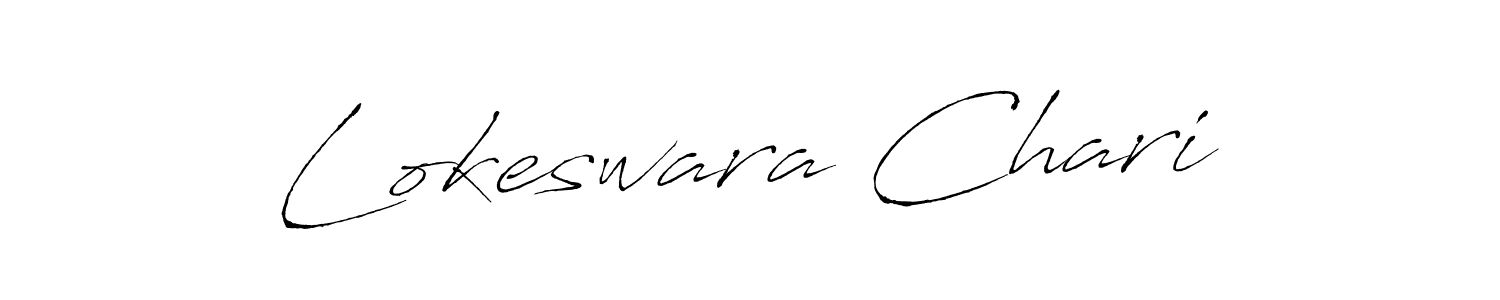 Also we have Lokeswara Chari name is the best signature style. Create professional handwritten signature collection using Antro_Vectra autograph style. Lokeswara Chari signature style 6 images and pictures png