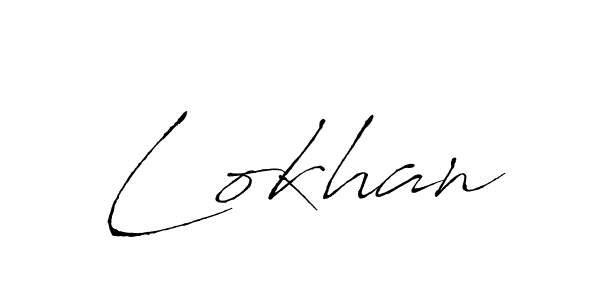 Lokhan stylish signature style. Best Handwritten Sign (Antro_Vectra) for my name. Handwritten Signature Collection Ideas for my name Lokhan. Lokhan signature style 6 images and pictures png