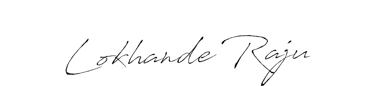 Design your own signature with our free online signature maker. With this signature software, you can create a handwritten (Antro_Vectra) signature for name Lokhande Raju. Lokhande Raju signature style 6 images and pictures png