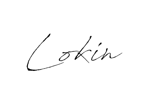 Make a beautiful signature design for name Lokin. With this signature (Antro_Vectra) style, you can create a handwritten signature for free. Lokin signature style 6 images and pictures png