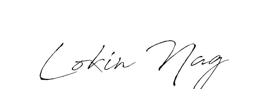 Design your own signature with our free online signature maker. With this signature software, you can create a handwritten (Antro_Vectra) signature for name Lokin Nag. Lokin Nag signature style 6 images and pictures png