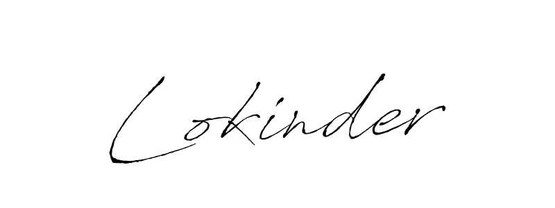 Create a beautiful signature design for name Lokinder. With this signature (Antro_Vectra) fonts, you can make a handwritten signature for free. Lokinder signature style 6 images and pictures png