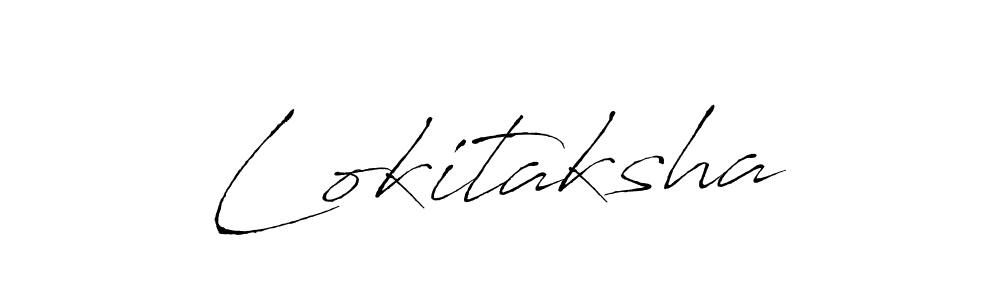 Make a beautiful signature design for name Lokitaksha. With this signature (Antro_Vectra) style, you can create a handwritten signature for free. Lokitaksha signature style 6 images and pictures png