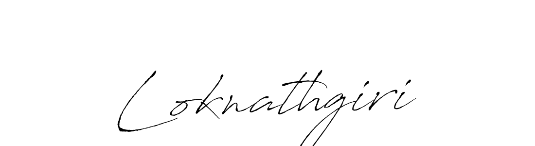 How to make Loknathgiri signature? Antro_Vectra is a professional autograph style. Create handwritten signature for Loknathgiri name. Loknathgiri signature style 6 images and pictures png