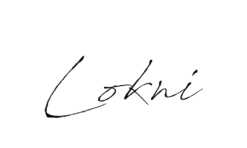 Lokni stylish signature style. Best Handwritten Sign (Antro_Vectra) for my name. Handwritten Signature Collection Ideas for my name Lokni. Lokni signature style 6 images and pictures png
