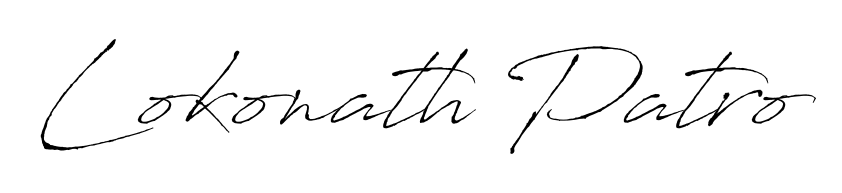 Create your official email sign-off with Lokonath Patro name in Antro_Vectra style. Crisp, clean, and perfectly legible across all screens. Lokonath Patro signature style 6 images and pictures png
