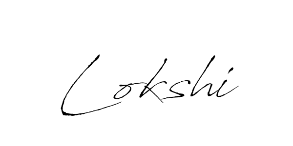 Use a signature maker to create a handwritten signature online. With this signature software, you can design (Antro_Vectra) your own signature for name Lokshi. Lokshi signature style 6 images and pictures png