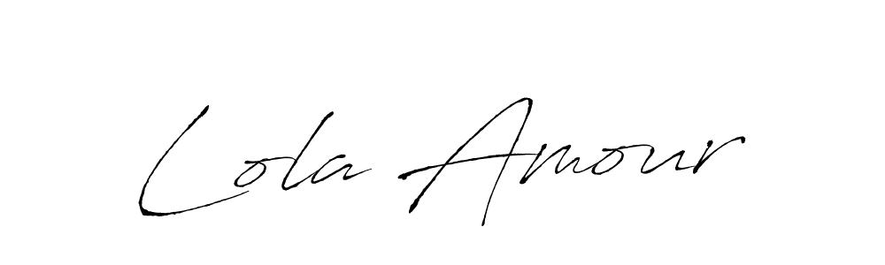 The best way (Antro_Vectra) to make a short signature is to pick only two or three words in your name. The name Lola Amour include a total of six letters. For converting this name. Lola Amour signature style 6 images and pictures png