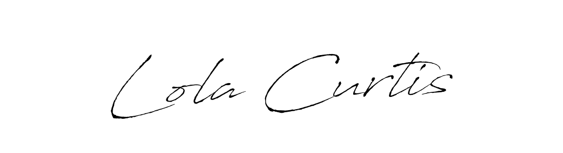 How to make Lola Curtis name signature. Use Antro_Vectra style for creating short signs online. This is the latest handwritten sign. Lola Curtis signature style 6 images and pictures png