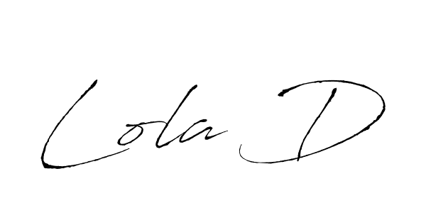 Lola D stylish signature style. Best Handwritten Sign (Antro_Vectra) for my name. Handwritten Signature Collection Ideas for my name Lola D. Lola D signature style 6 images and pictures png