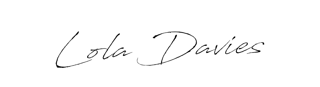 Use a signature maker to create a handwritten signature online. With this signature software, you can design (Antro_Vectra) your own signature for name Lola Davies. Lola Davies signature style 6 images and pictures png