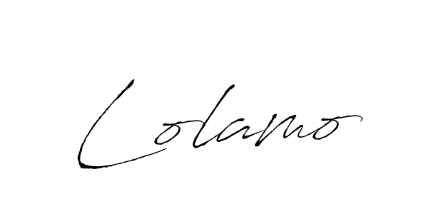 Lolamo stylish signature style. Best Handwritten Sign (Antro_Vectra) for my name. Handwritten Signature Collection Ideas for my name Lolamo. Lolamo signature style 6 images and pictures png