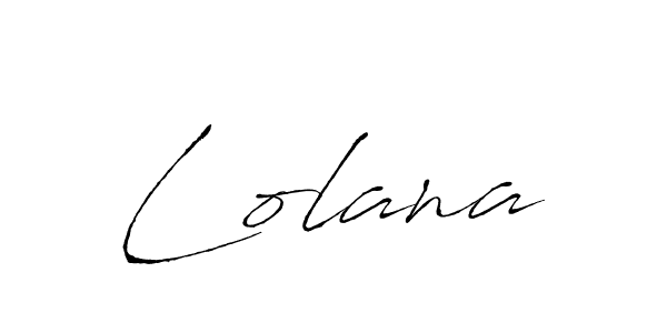 How to make Lolana signature? Antro_Vectra is a professional autograph style. Create handwritten signature for Lolana name. Lolana signature style 6 images and pictures png
