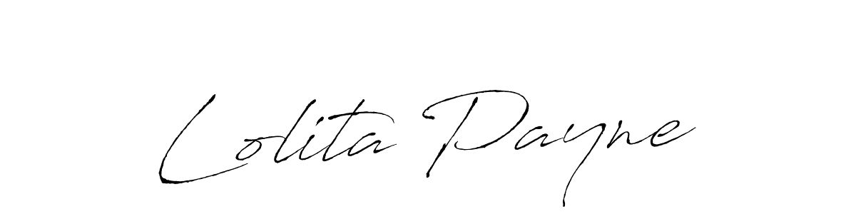 How to make Lolita Payne name signature. Use Antro_Vectra style for creating short signs online. This is the latest handwritten sign. Lolita Payne signature style 6 images and pictures png