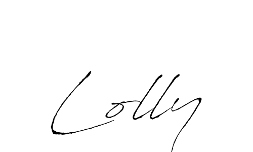 Lolly stylish signature style. Best Handwritten Sign (Antro_Vectra) for my name. Handwritten Signature Collection Ideas for my name Lolly. Lolly signature style 6 images and pictures png