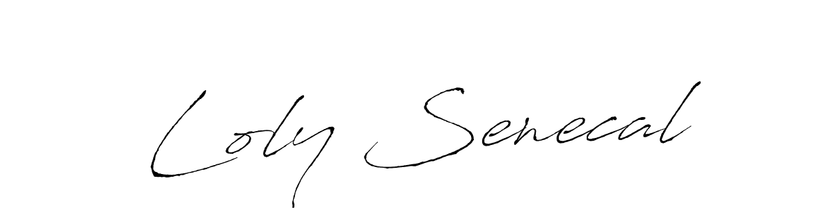 Use a signature maker to create a handwritten signature online. With this signature software, you can design (Antro_Vectra) your own signature for name Loly Senecal. Loly Senecal signature style 6 images and pictures png
