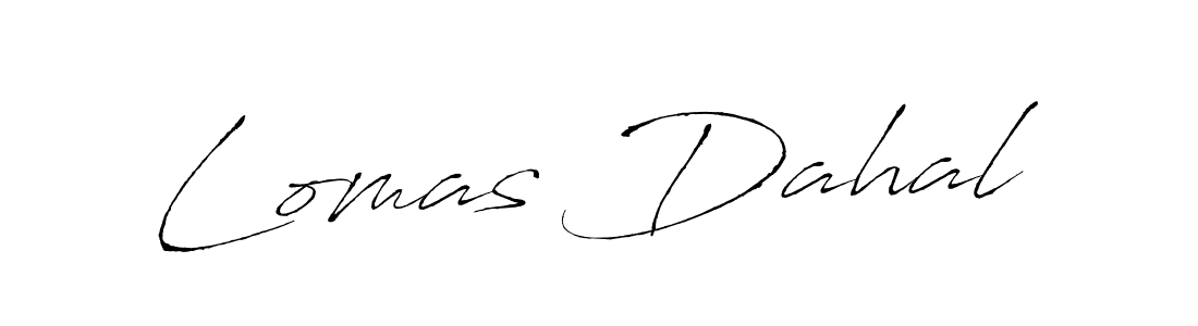 Also we have Lomas Dahal name is the best signature style. Create professional handwritten signature collection using Antro_Vectra autograph style. Lomas Dahal signature style 6 images and pictures png