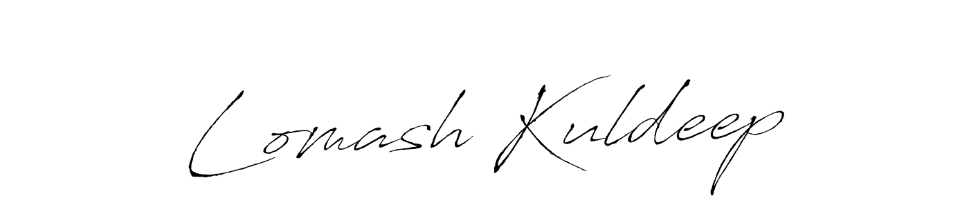 Create a beautiful signature design for name Lomash Kuldeep. With this signature (Antro_Vectra) fonts, you can make a handwritten signature for free. Lomash Kuldeep signature style 6 images and pictures png