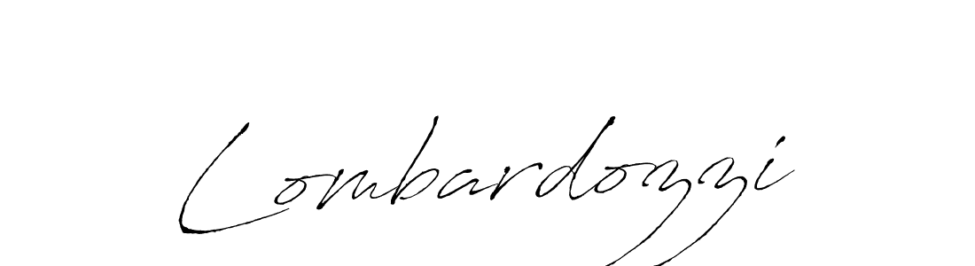 Design your own signature with our free online signature maker. With this signature software, you can create a handwritten (Antro_Vectra) signature for name Lombardozzi. Lombardozzi signature style 6 images and pictures png