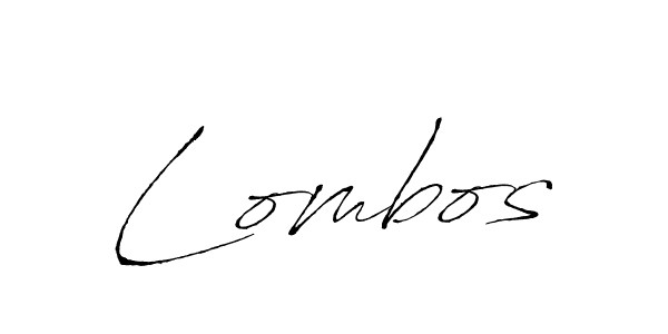Lombos stylish signature style. Best Handwritten Sign (Antro_Vectra) for my name. Handwritten Signature Collection Ideas for my name Lombos. Lombos signature style 6 images and pictures png
