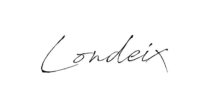 How to make Londeix signature? Antro_Vectra is a professional autograph style. Create handwritten signature for Londeix name. Londeix signature style 6 images and pictures png