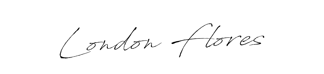 Once you've used our free online signature maker to create your best signature Antro_Vectra style, it's time to enjoy all of the benefits that London Flores name signing documents. London Flores signature style 6 images and pictures png