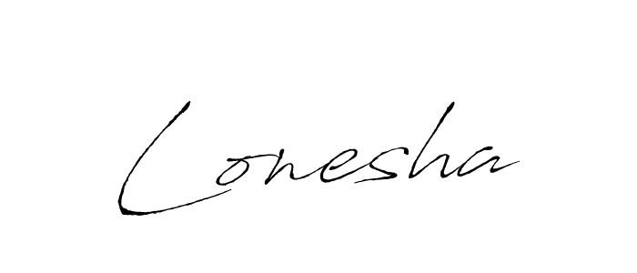 Lonesha stylish signature style. Best Handwritten Sign (Antro_Vectra) for my name. Handwritten Signature Collection Ideas for my name Lonesha. Lonesha signature style 6 images and pictures png