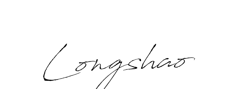 Make a beautiful signature design for name Longshao. With this signature (Antro_Vectra) style, you can create a handwritten signature for free. Longshao signature style 6 images and pictures png