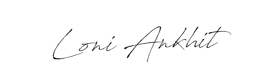 Loni Ankhit stylish signature style. Best Handwritten Sign (Antro_Vectra) for my name. Handwritten Signature Collection Ideas for my name Loni Ankhit. Loni Ankhit signature style 6 images and pictures png