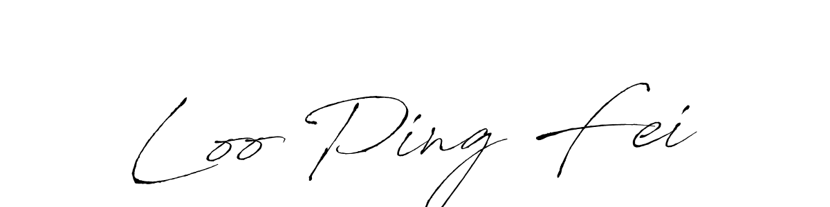 Also we have Loo Ping Fei name is the best signature style. Create professional handwritten signature collection using Antro_Vectra autograph style. Loo Ping Fei signature style 6 images and pictures png