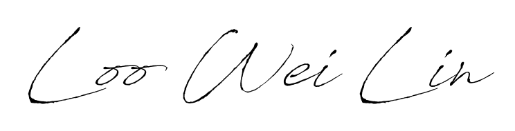 Elevate your brand with a stunning Loo Wei Lin eSignature. The Antro_Vectra style provides a balanced, flowing aesthetic for everyday signing. Loo Wei Lin signature style 6 images and pictures png