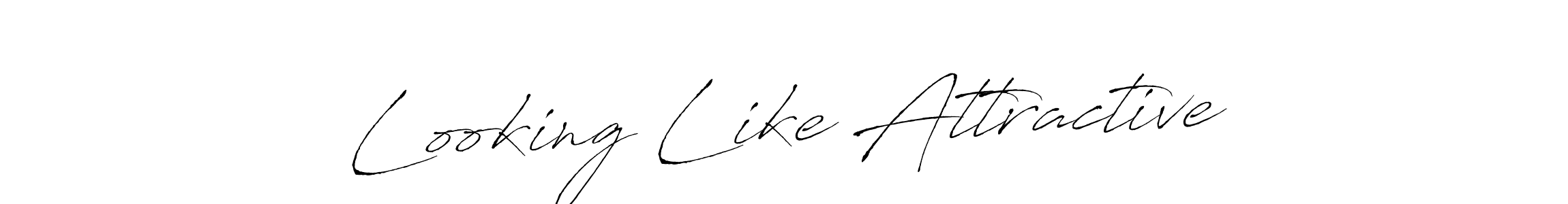 Similarly Antro_Vectra is the best handwritten signature design. Signature creator online .You can use it as an online autograph creator for name Looking Like Attractive. Looking Like Attractive signature style 6 images and pictures png