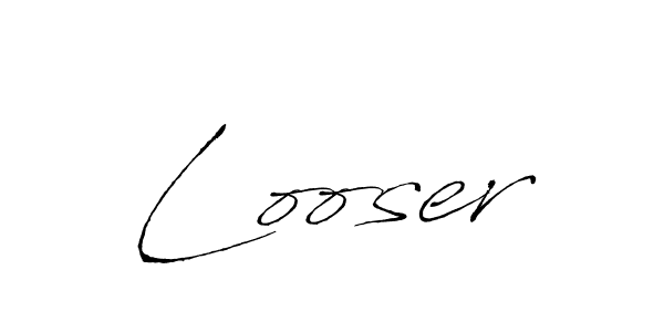 Also we have Looser name is the best signature style. Create professional handwritten signature collection using Antro_Vectra autograph style. Looser signature style 6 images and pictures png