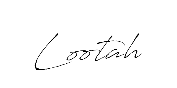 Lootah stylish signature style. Best Handwritten Sign (Antro_Vectra) for my name. Handwritten Signature Collection Ideas for my name Lootah. Lootah signature style 6 images and pictures png
