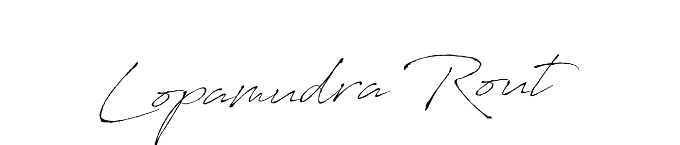 How to make Lopamudra Rout signature? Antro_Vectra is a professional autograph style. Create handwritten signature for Lopamudra Rout name. Lopamudra Rout signature style 6 images and pictures png