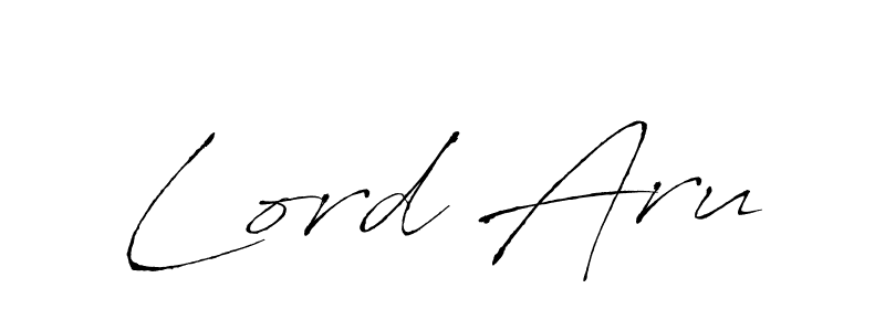 Antro_Vectra is a professional signature style that is perfect for those who want to add a touch of class to their signature. It is also a great choice for those who want to make their signature more unique. Get Lord Aru name to fancy signature for free. Lord Aru signature style 6 images and pictures png