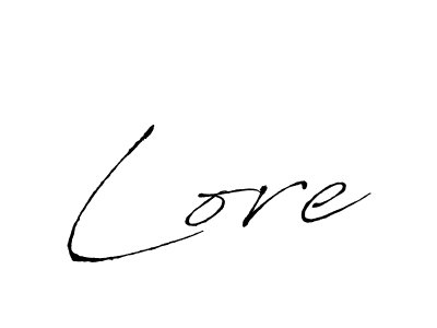 Use a signature maker to create a handwritten signature online. With this signature software, you can design (Antro_Vectra) your own signature for name Lore. Lore signature style 6 images and pictures png