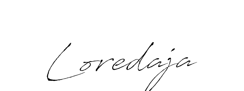 Make a beautiful signature design for name Loredaja. With this signature (Antro_Vectra) style, you can create a handwritten signature for free. Loredaja signature style 6 images and pictures png