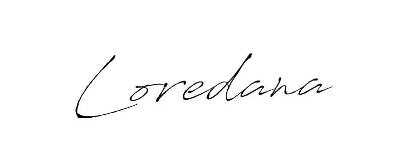 Create a beautiful signature design for name Loredana. With this signature (Antro_Vectra) fonts, you can make a handwritten signature for free. Loredana signature style 6 images and pictures png