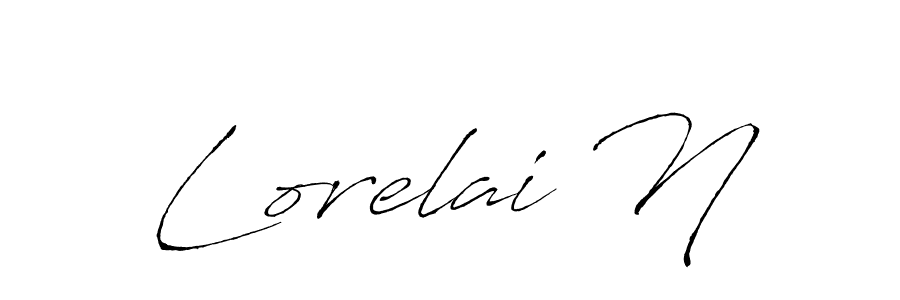 How to make Lorelai N signature? Antro_Vectra is a professional autograph style. Create handwritten signature for Lorelai N name. Lorelai N signature style 6 images and pictures png