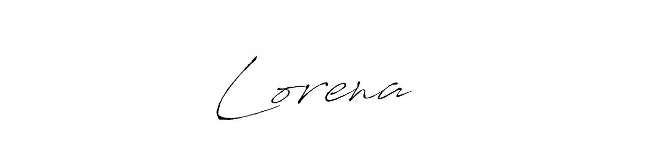 Design your own signature with our free online signature maker. With this signature software, you can create a handwritten (Antro_Vectra) signature for name Lorena ♠️. Lorena ♠️ signature style 6 images and pictures png