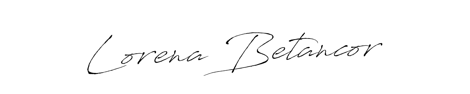 Also You can easily find your signature by using the search form. We will create Lorena Betancor name handwritten signature images for you free of cost using Antro_Vectra sign style. Lorena Betancor signature style 6 images and pictures png