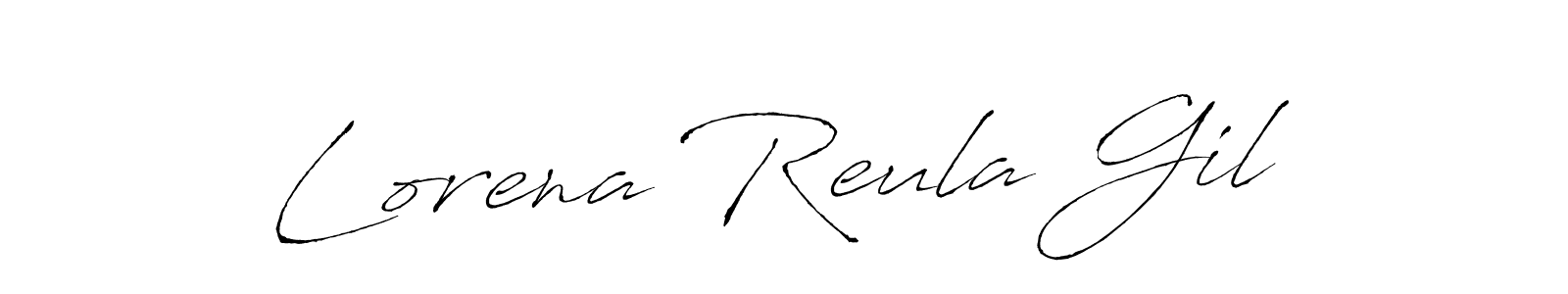 Also we have Lorena Reula Gil name is the best signature style. Create professional handwritten signature collection using Antro_Vectra autograph style. Lorena Reula Gil signature style 6 images and pictures png