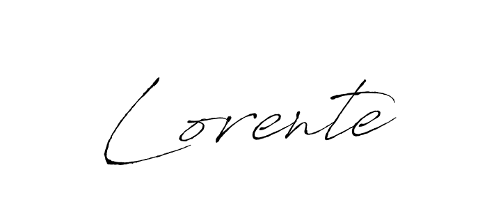 Also we have Lorente name is the best signature style. Create professional handwritten signature collection using Antro_Vectra autograph style. Lorente signature style 6 images and pictures png