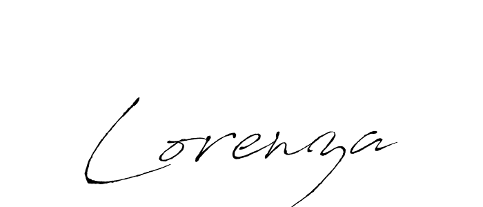 Lorenza stylish signature style. Best Handwritten Sign (Antro_Vectra) for my name. Handwritten Signature Collection Ideas for my name Lorenza. Lorenza signature style 6 images and pictures png