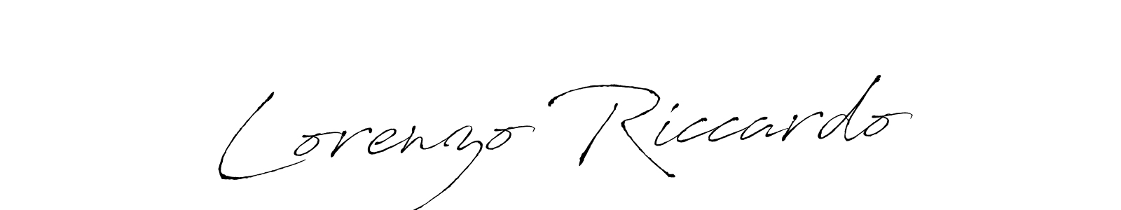 You should practise on your own different ways (Antro_Vectra) to write your name (Lorenzo Riccardo) in signature. don't let someone else do it for you. Lorenzo Riccardo signature style 6 images and pictures png